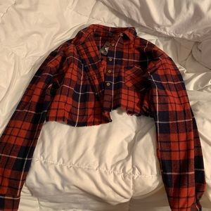 Forever 21 cropped flannel